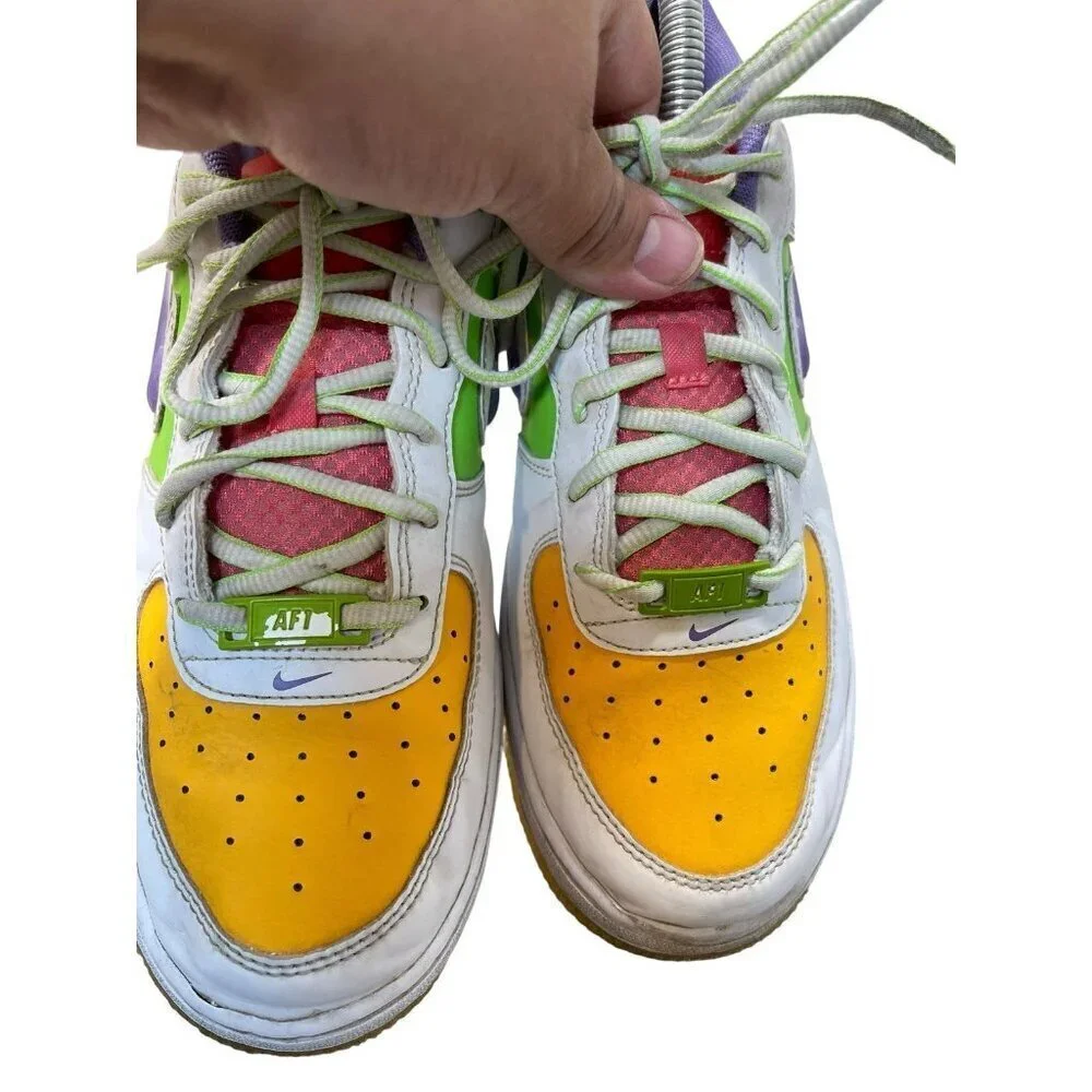 Nike Air Force 1 LV8 (GS) Shoes White Space Purple Style FD1035 100 Size 7Y
